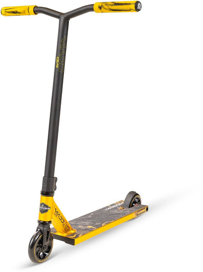 Madd Gear mgx – Stunt-Scooter – Schwarzgold – 110-mm-Räder – Aluminiumdeck – ABEC-9-Lager
