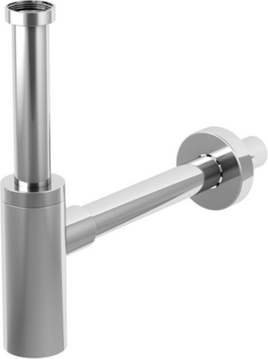 Plieger Napoli Siphon-Waschtisch – 5 x 4 m – mit Wandrohr und Rosette – Chrom