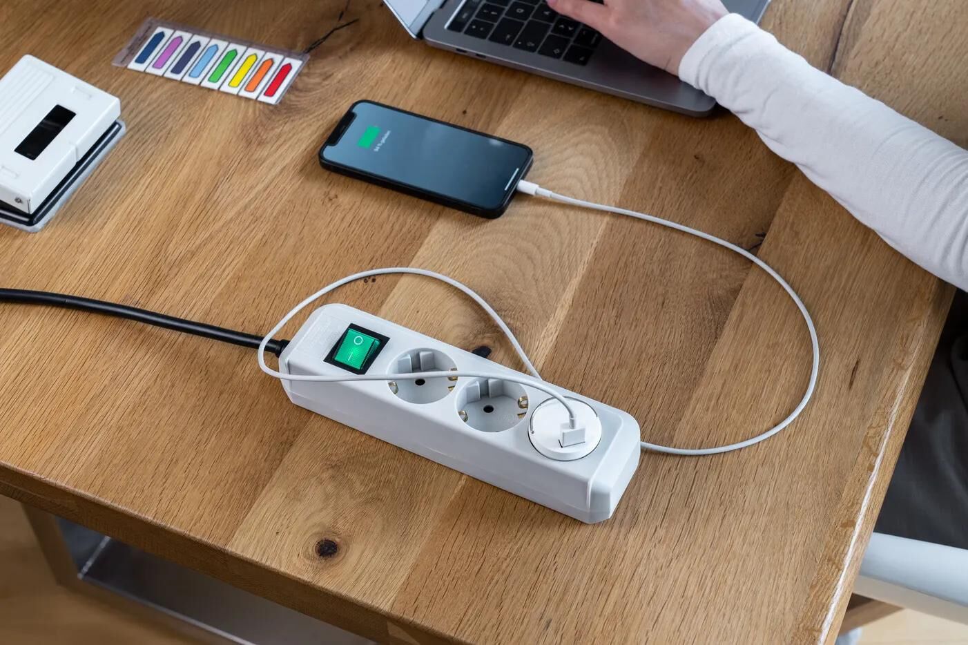 Brennenstuhl USB Socket Adapter Burning Chair 2.4a, Weiß