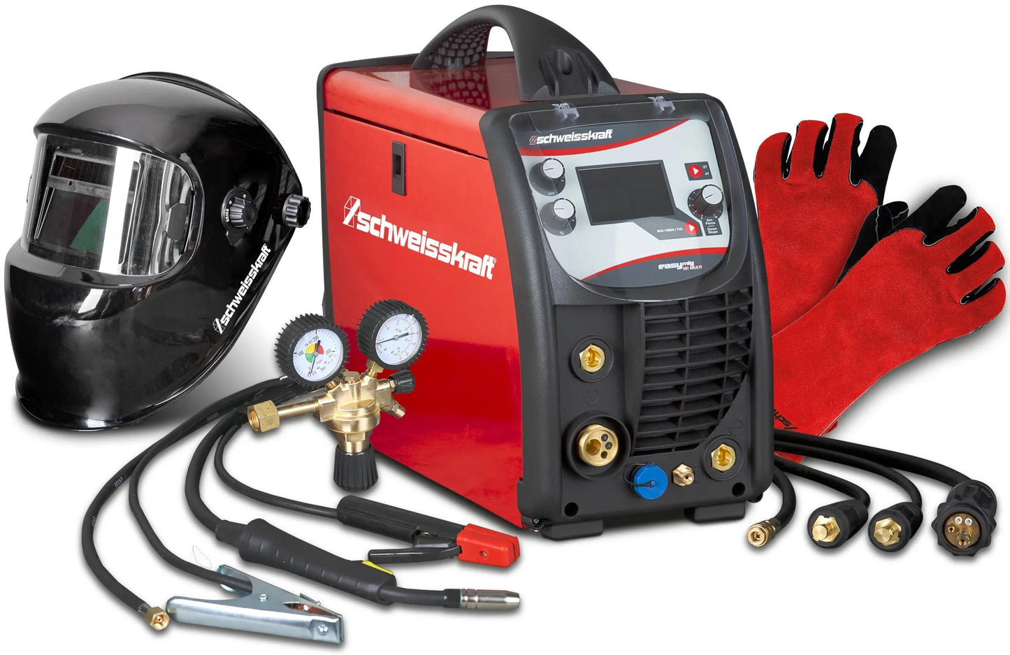 Schweißkraft Schweißgerät Easy-Mig 181 Multi-Set Multifunktions-Inverter Easy-Mig 181 Multi-Set
