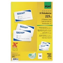 Abi-Visitenkarten LP798 Sigel 85x55mm 225g m2 ultraweiß abgerundete Ecken