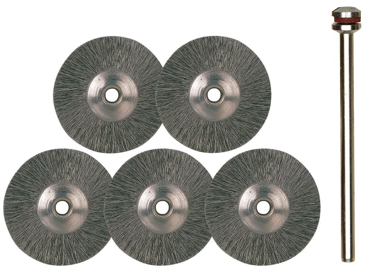 Proxxon -Rundenbürste Set Stahl D = 22 mm 5 Stcs.