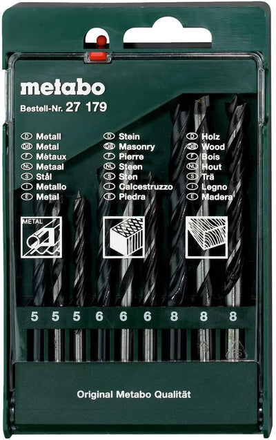 Metabo-Bohrer-Kassette 9-Teile