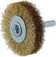 Norton Rundbürste Rundbürste mit 6mm Schaft 50x15 Messing