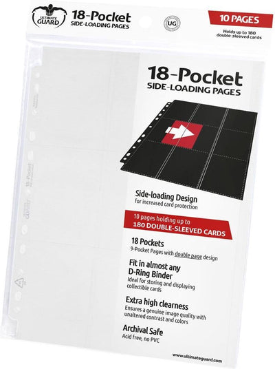 Ultimate Guard Seitenlader mit 18 Taschen (10) – weiß