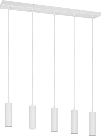 Trio Soka - Hängelampe - weiß matt - exkl. 5x gu10 5w - Deckenmontage - höhenverstellbar