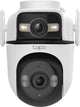 Tp-Link Tapo C545D Sicherheitskamera mit zwei Objektiven – für den Außenbereich – 2K 3 MP – Schwenk-/Neigefunktion – KI-Erkennung – IP66