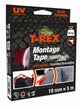 T-Rex-Montageband – extra starkes doppelseitiges Klebeband für die Montage im Innen- und Außenbereich – dauerhafte Befestigung ohne Bohren oder Schrauben – Belastbarkeit bis 375 kg – 19 mm x 5 m