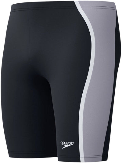 Speedo Solid Splice Jammer Sport-Badehose für Herren – Schwarzgrau