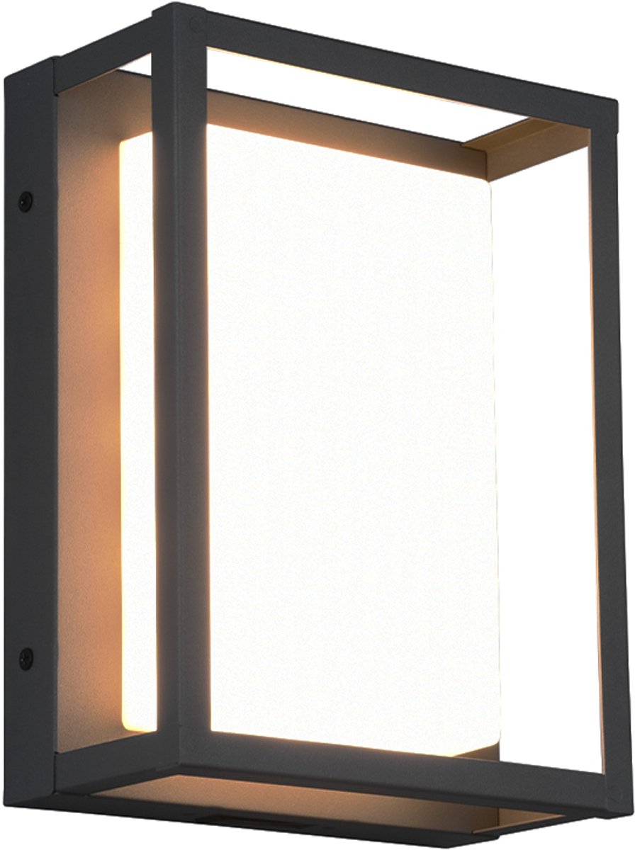 Trio witham - Wandleuchte - Anthrazit - inkl. 1x SMD 10,5W - Lichtfarbe einstellbar - Außenbeleuchtung - IP54