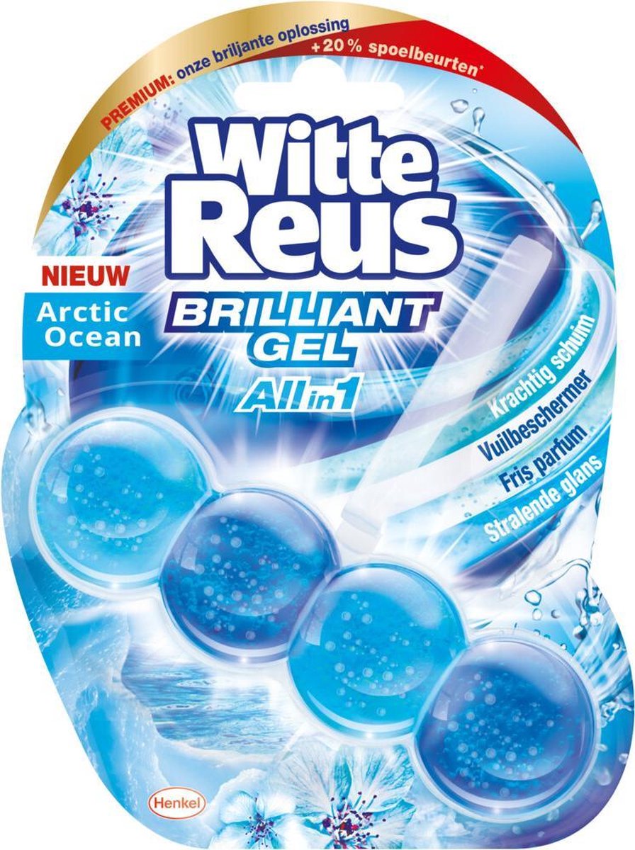 Weißer riesiger Toilettenblock, brillantes Gel, arktischer Ozean