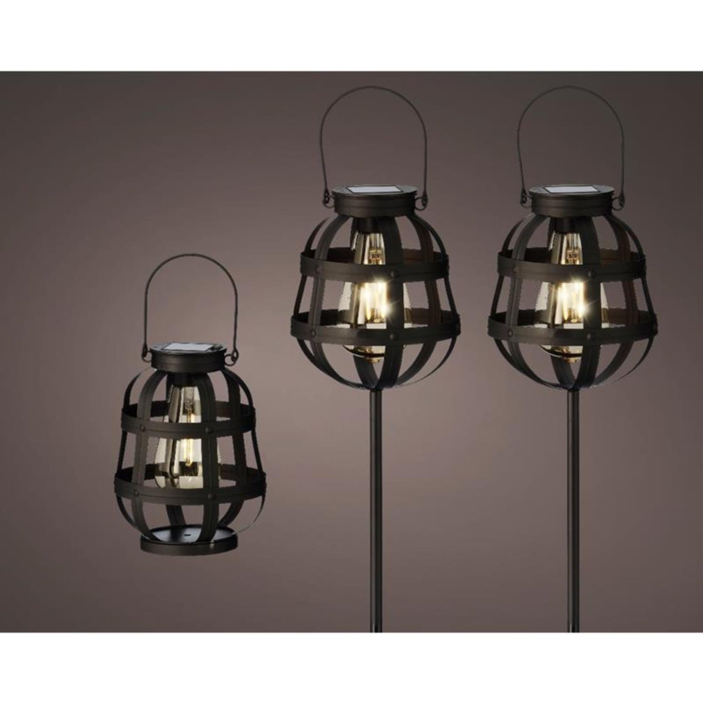 Lumineo LED-Solarlaternen-Set a 3