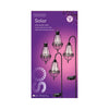 Lumineo LED-Solarlaternen-Set Metall 4-teilig
