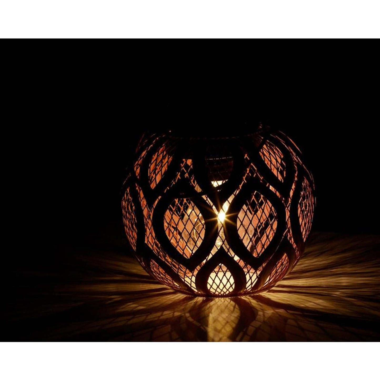 Lumineo Solarlaterne Ø13,5-H12,5cm