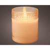 Decoris LED-Kerze aus Glas ø8-h10cm