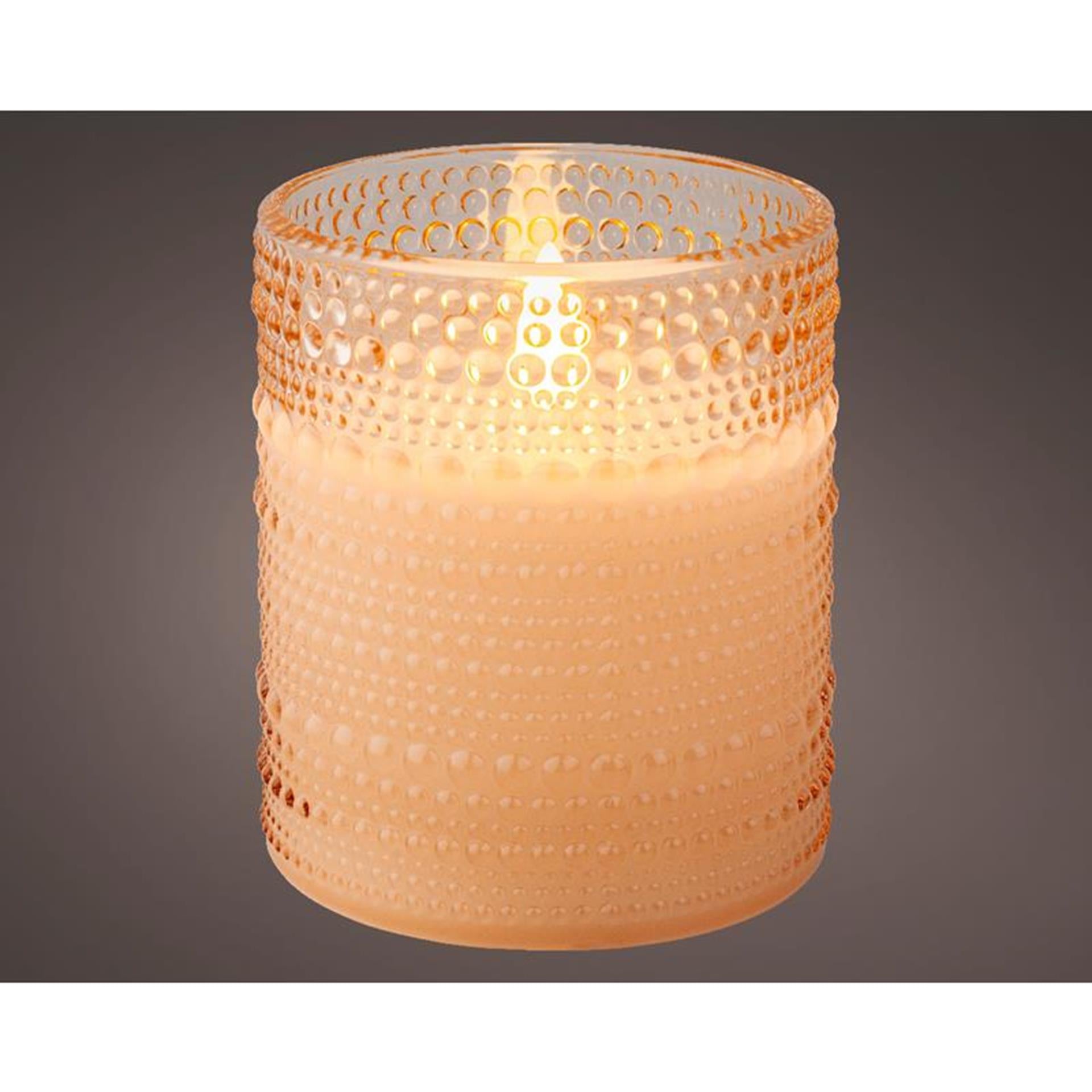 Decoris LED-Kerze aus Glas ø8-h10cm