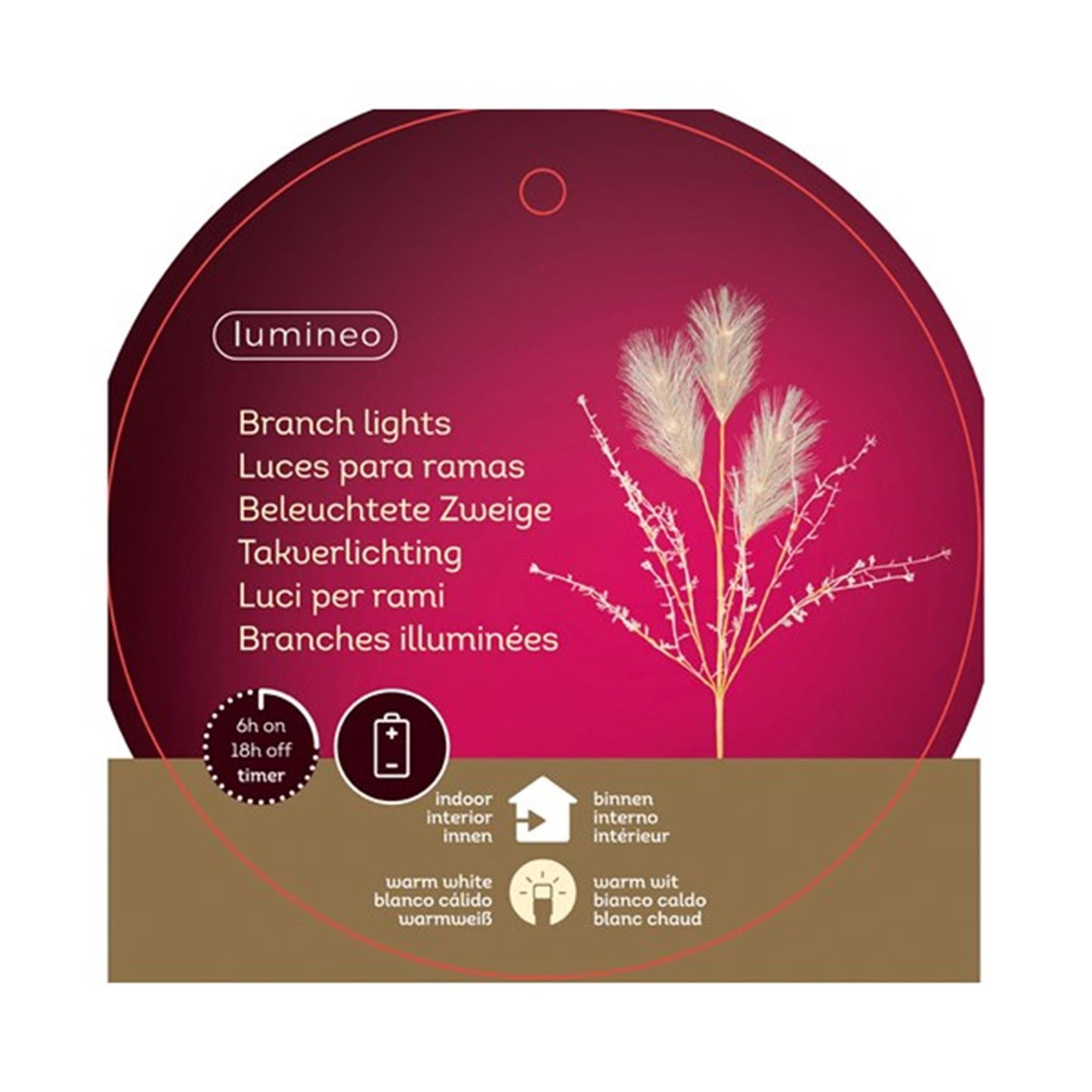 Lumineo Micro-LED-Zweigbeleuchtung ø10-h70cm