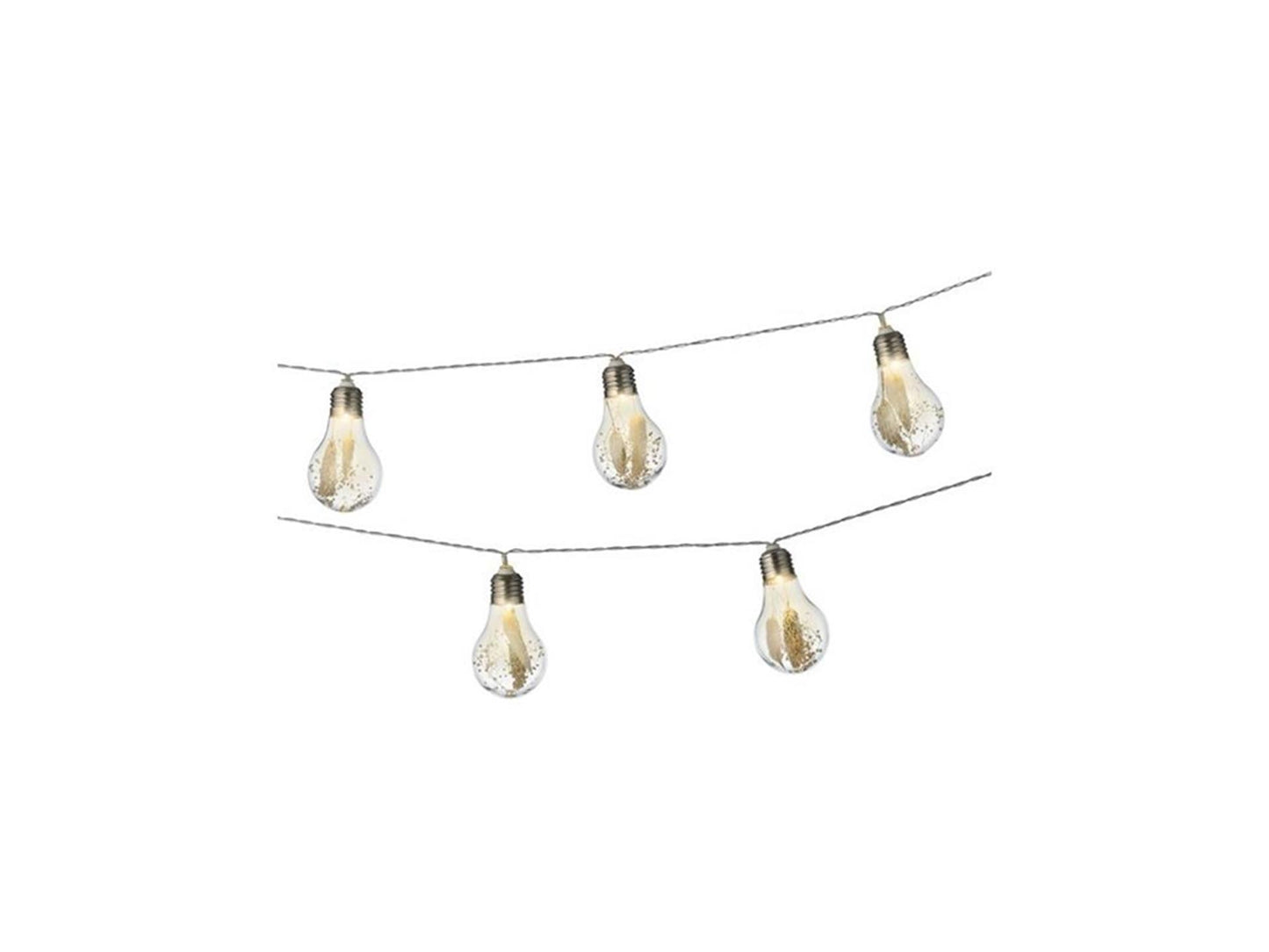 Lumineo LED-Glühbirnen-Lichterkette mit Blume