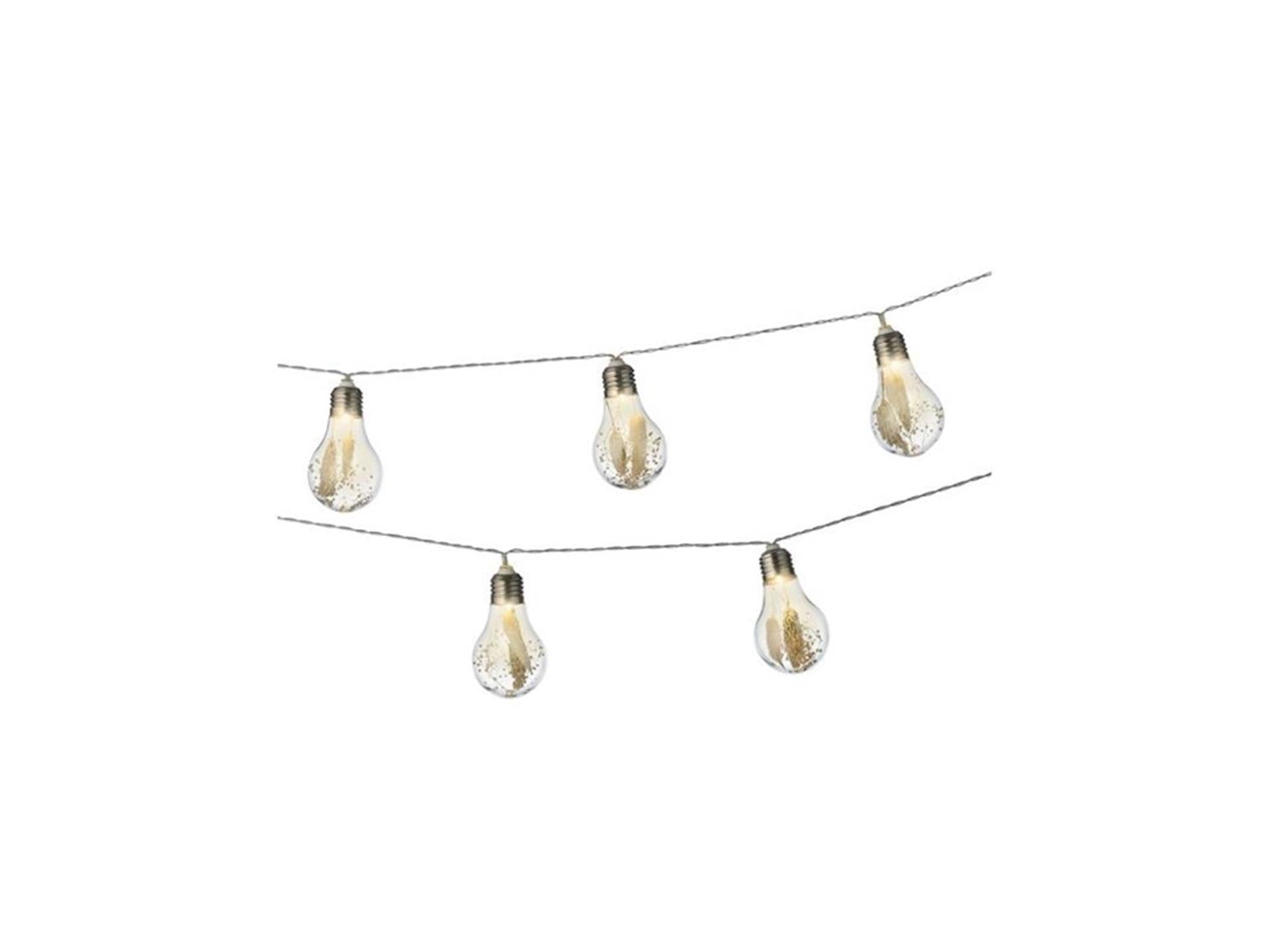 Lumineo LED-Glühbirnen-Lichterkette mit Blume