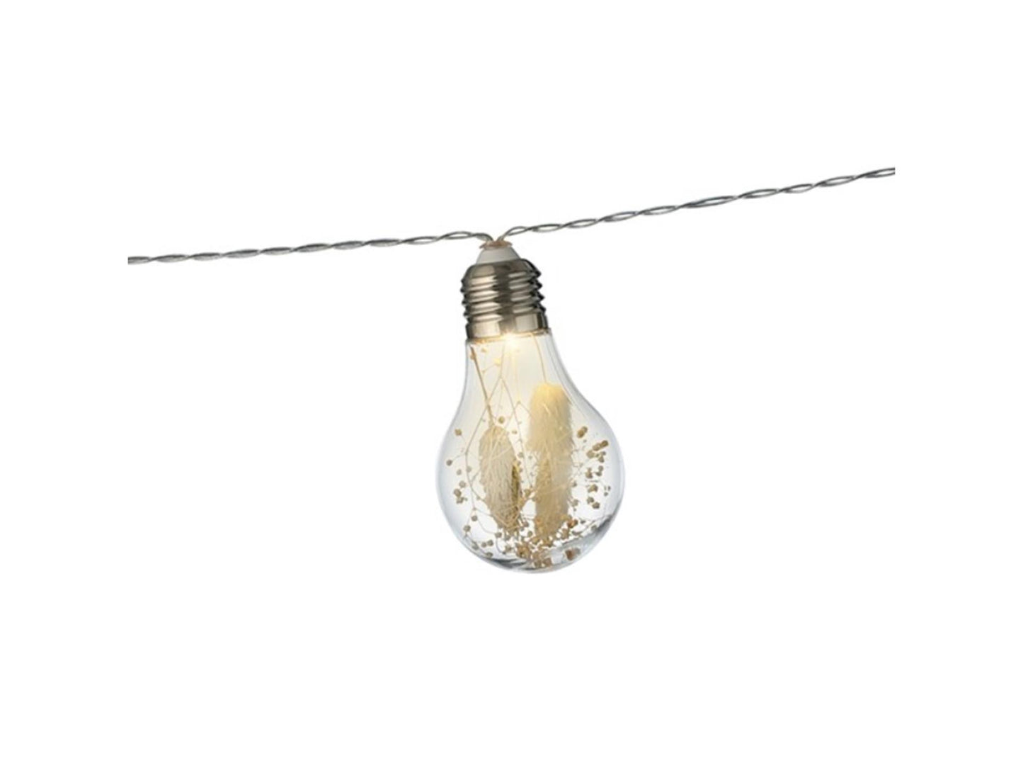 Lumineo LED-Glühbirnen-Lichterkette mit Blume