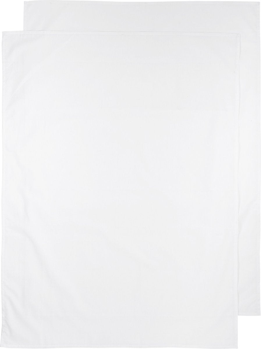 Meyco Baby-Uni-Bettlaken – 2er-Pack – weiß – 100 x 150 cm – 0,3 Tog