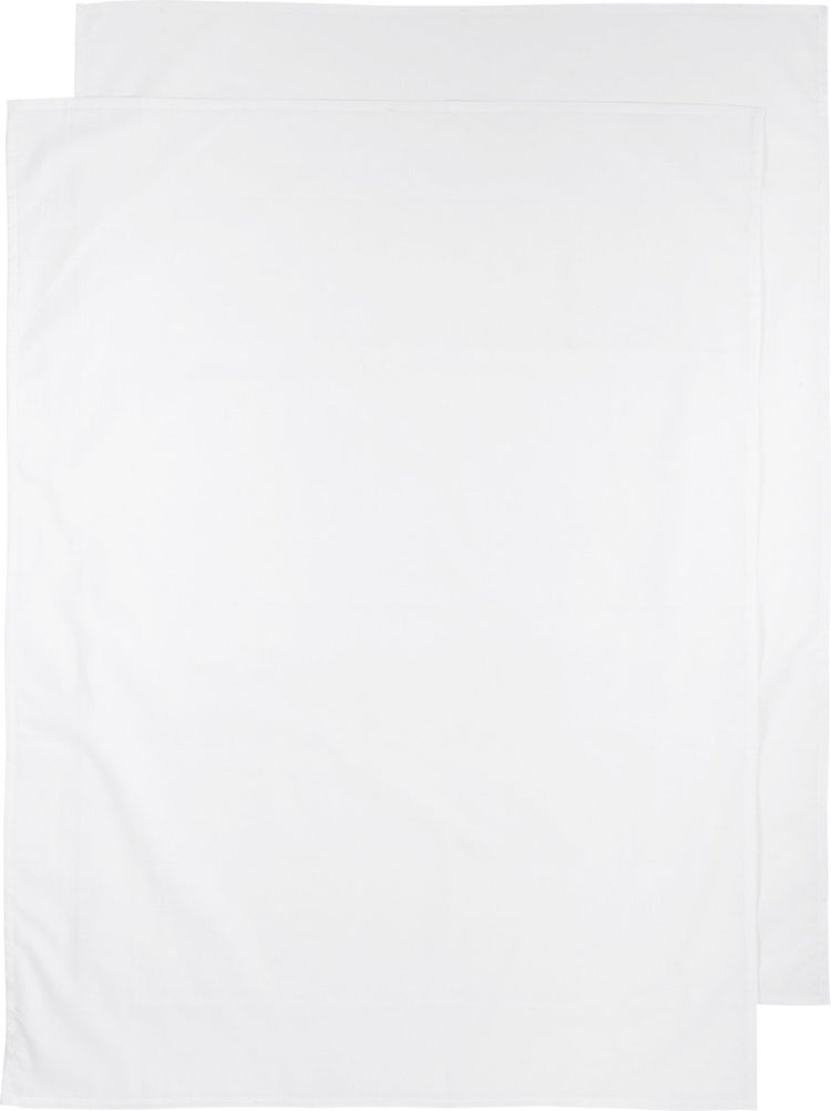 Meyco Baby-Uni-Bettlaken – 2er-Pack – weiß – 100 x 150 cm – 0,3 Tog