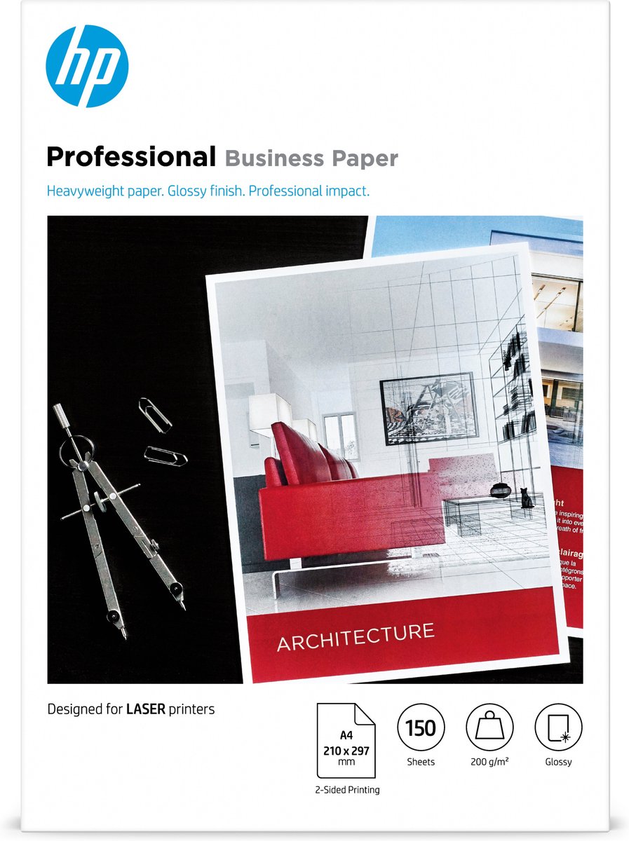 HP – 193905504916 – Laserpapier – A4 glänzend – 200 g m²
