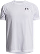 Under Armour UA Tech 2.0 SS-WHT Jungen-Sportshirt – Weiß – Schwarz