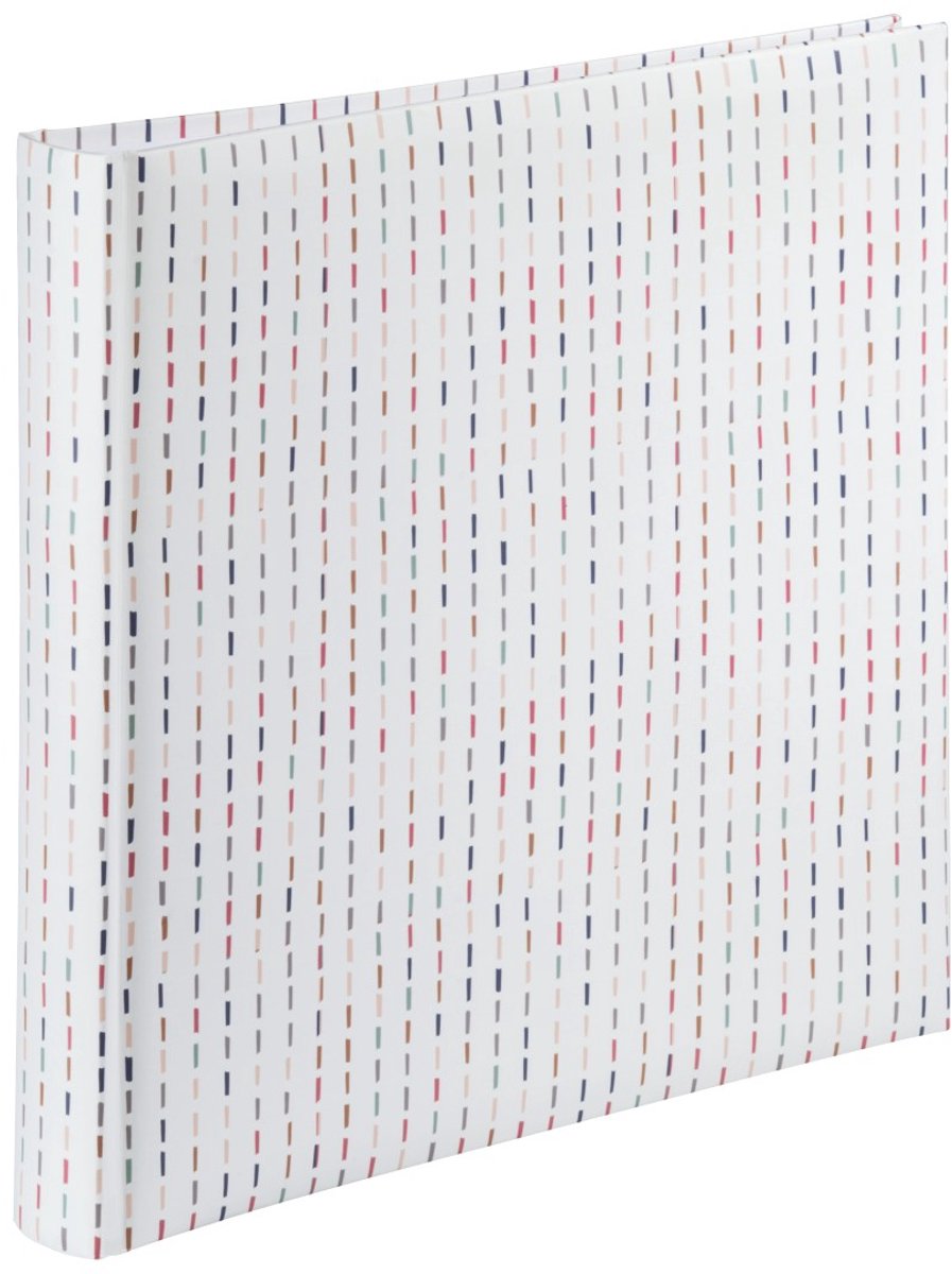 Hama Album XL Grafik, 30x30 cm, 80 weiße Seiten, Streifen