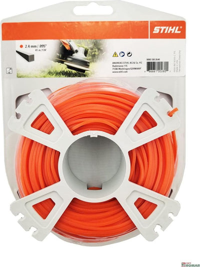 Stihl - Schneidfaden - quadratisch - orange | ø 2,4 mm x 41,0 m | 00009302640
