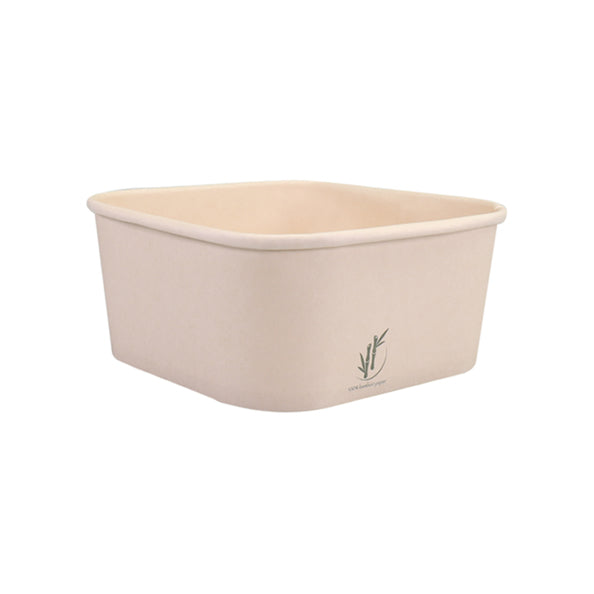 Depa Salatbehälter Bambuspapier quadratisch (25x 1,25ltr)
