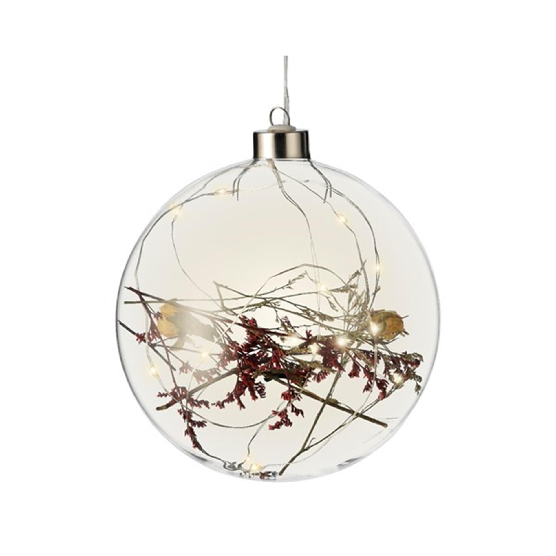 Lumineo LED-Glühbirne mit Blumen ø14cm 15LED