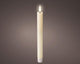 Lumineo Tafelkerze LED gerippt 24cm creme 2 Stk.
