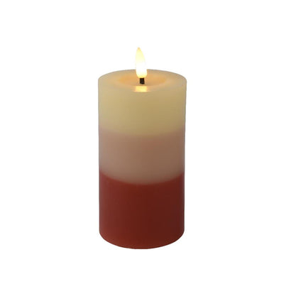 Lumineo LED-Kerze Flammeneffekt Verlauf 15 cm Terra