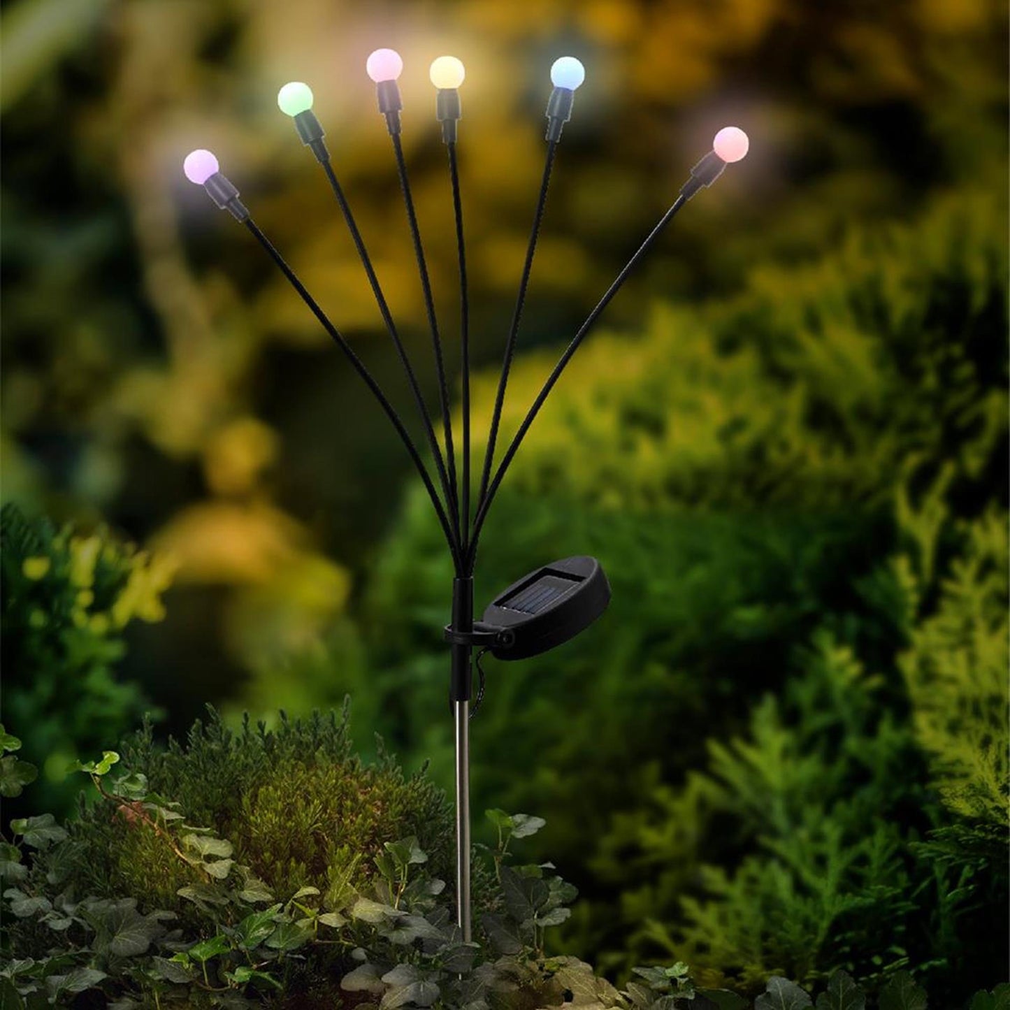Lumineo Solar-Gartenstecker Multi H70cm Firefly