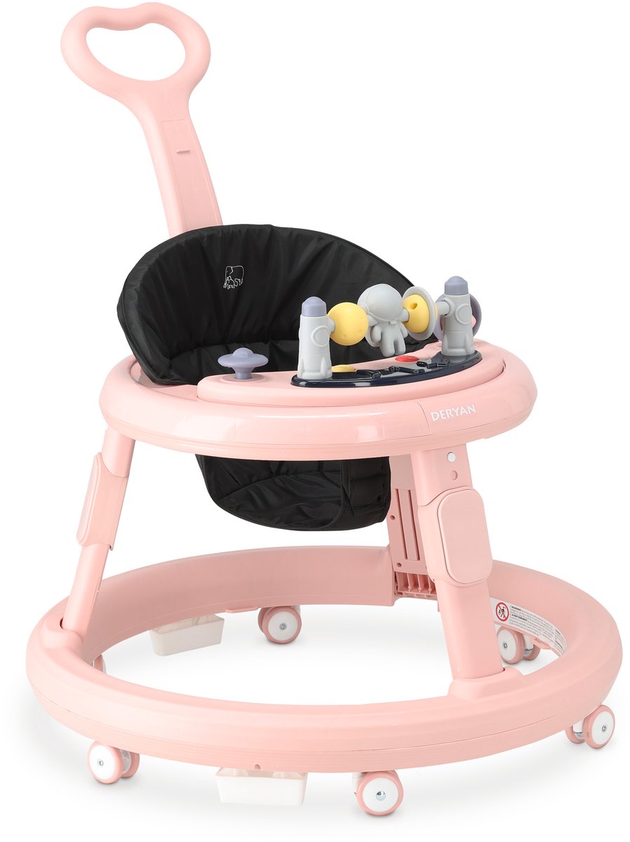 Deryan Mover Gehstuhl – inklusive Schiebestange – Pink