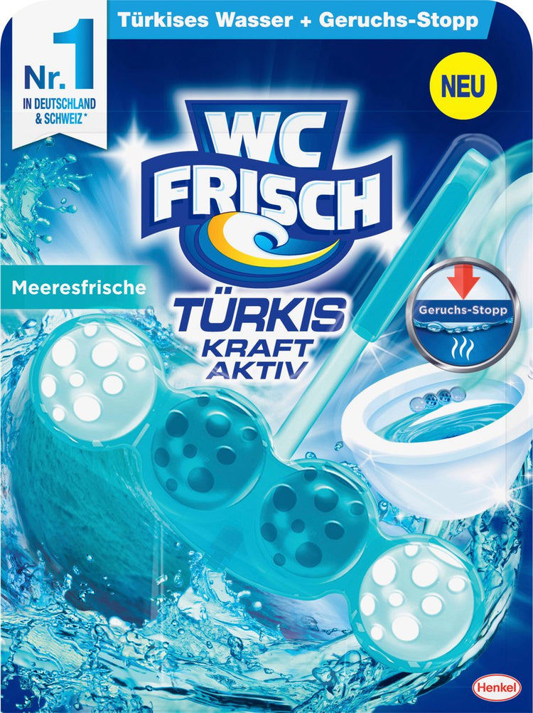 Toilettenfrisch WC-Block Türkis Power Aktiv Meeresfrische, 1 St
