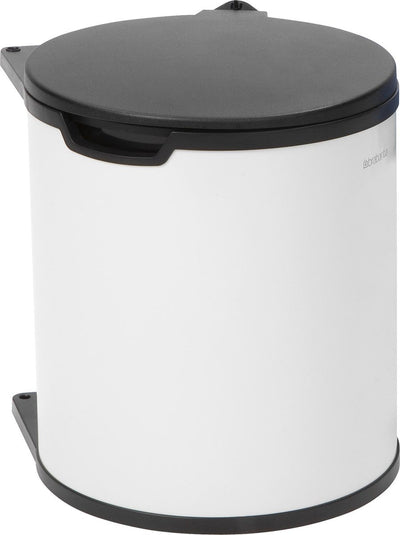 Brabantia Einbau-Abfallbehälter – 15 Liter – Weiß
