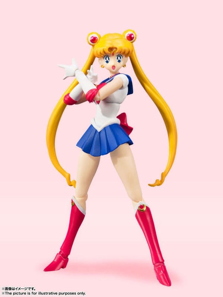 Bandai Tamashii Nations Sailor Moon S.H. Figuarts Actionfigur Sailor Moon Animation Color Edition 14 cm Actionfigur