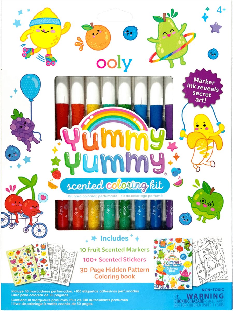 Ooly – yummy yummy – Marker und Aufkleber mit Fruchtduft