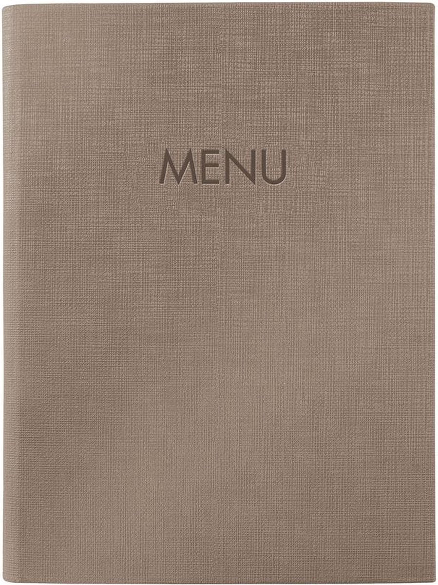Sigel Menükartenmappe - A5 - Braun - für 8 Blatt - SI-SM211