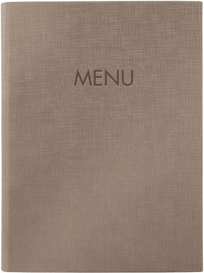 Sigel Menükartenmappe - A5 - Braun - für 8 Blatt - SI-SM211