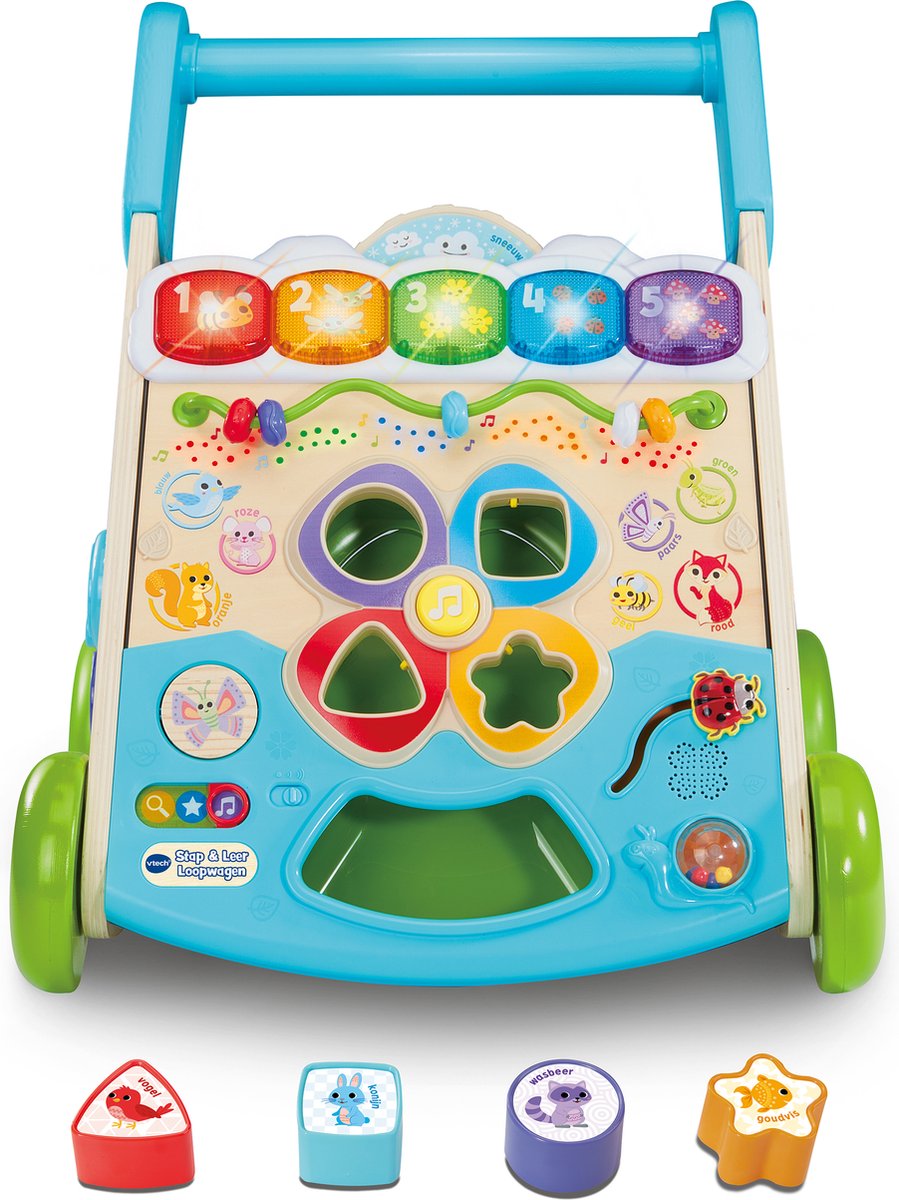 Vtech Step Learning Walker – Lernspielzeug – Formen, Zahlen, Farben von Tieren kennenlernen – Spielzeug ab 9 Monaten