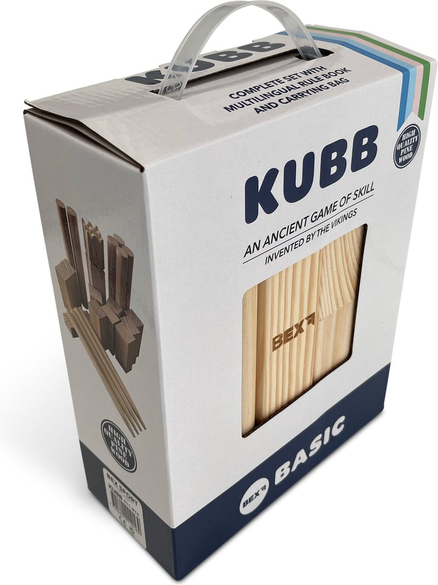 Longfield Kubb Basic – Größe King 25 x 4,5 x 4,5 cm