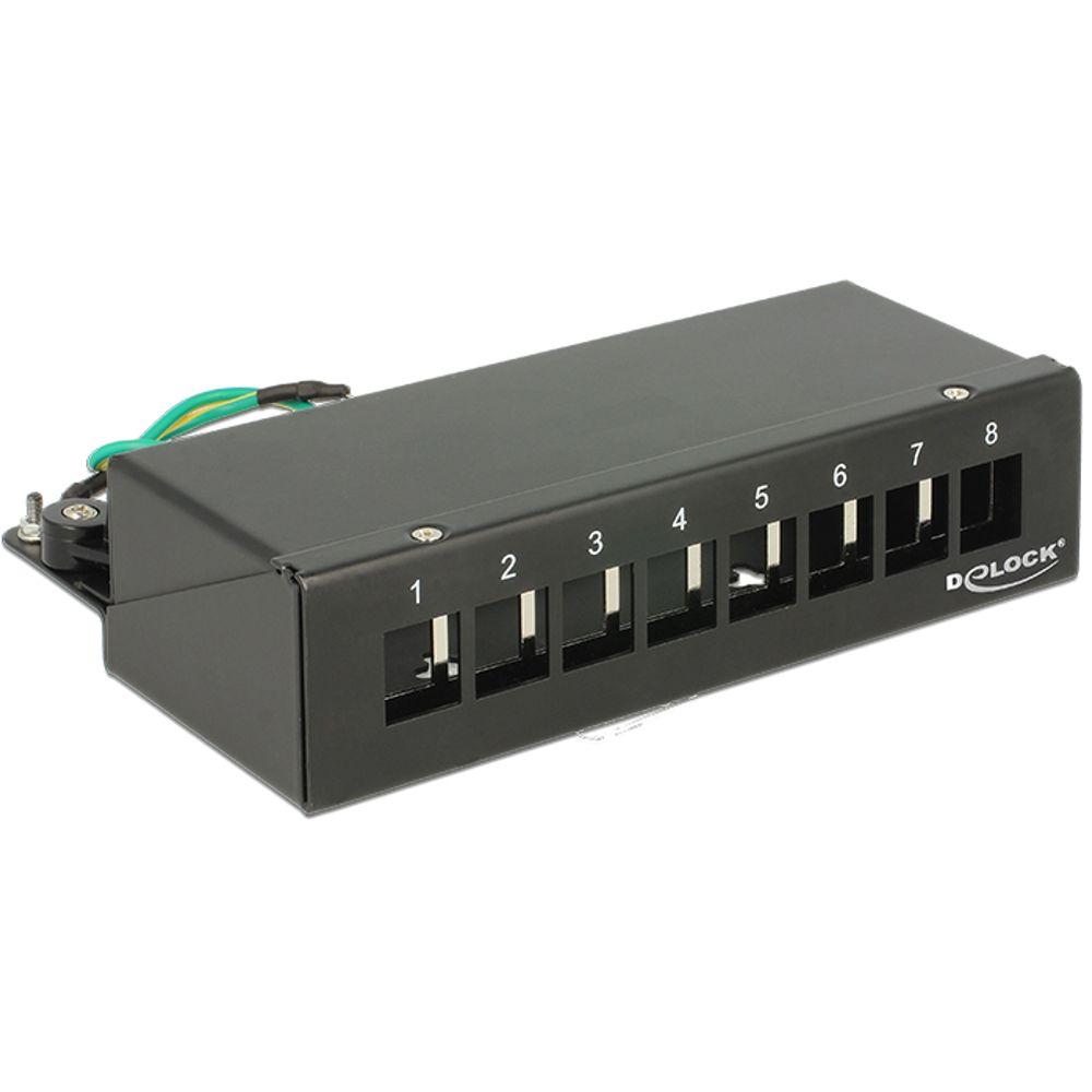 Delock Keystone Desktop Patch Panel 8 Port