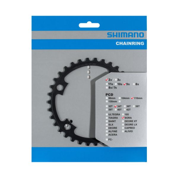 Shimano-Kette Top 34T Sora FC-R3000 9 Geschwindigkeit