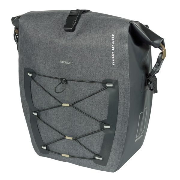 Basil Einzeltasche Navigator Storm L Mik 25-31l 15 x 27 x 41 cm - Schwarz