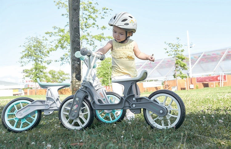 Polisport Balance Bike grau Laufrad cremefarbenes Finish