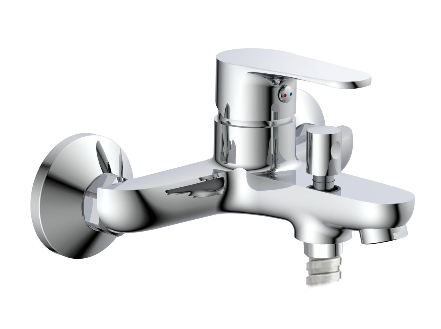 EiSl EiSl Bath -Mixer Claudio Chrome -gelenkt