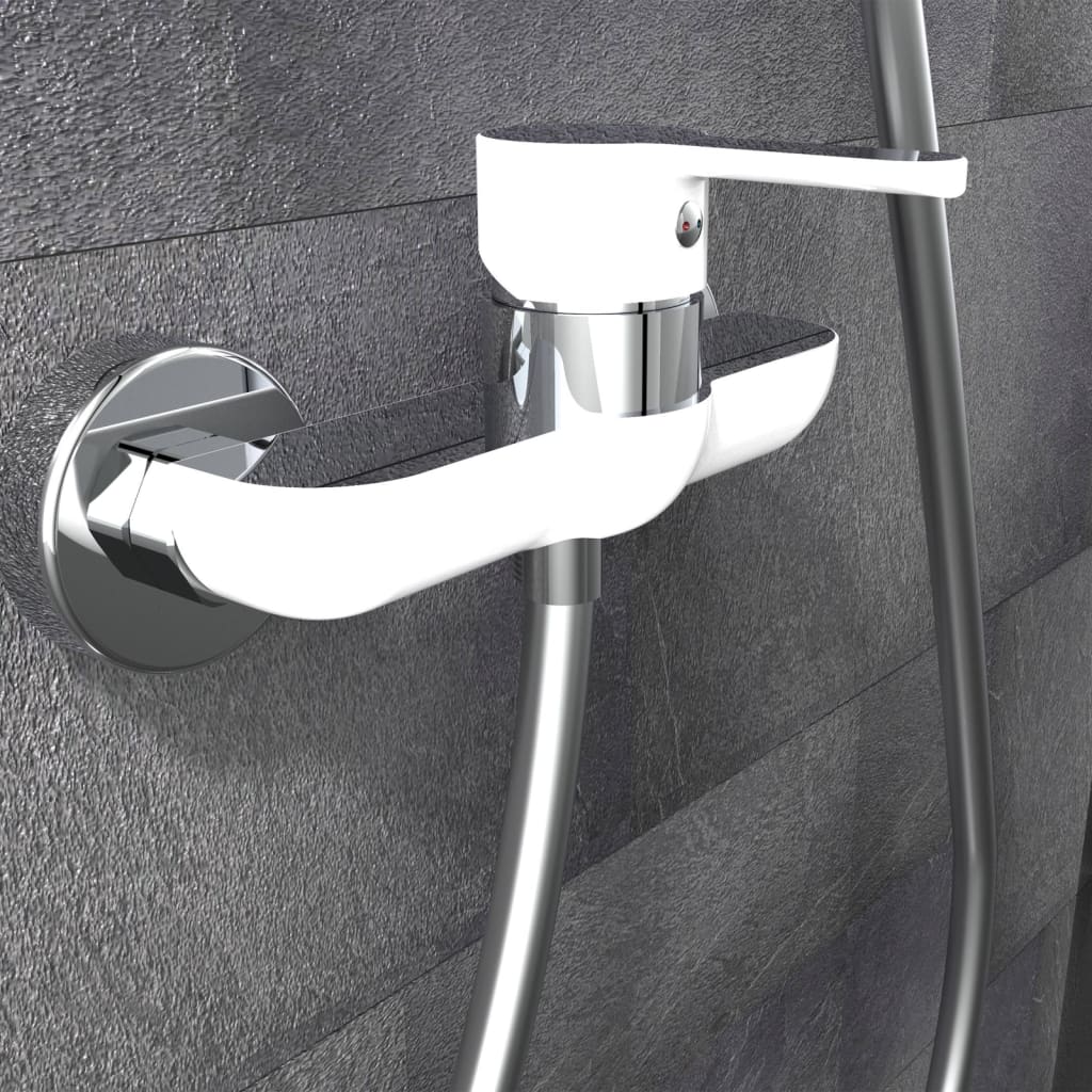 Eisl Eisl Duschmixer Diziani White und Chrom -gelenkt